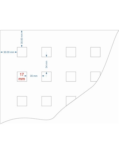 Tabla zincata perforata 1000 mm x 2000 mm x 1 mm