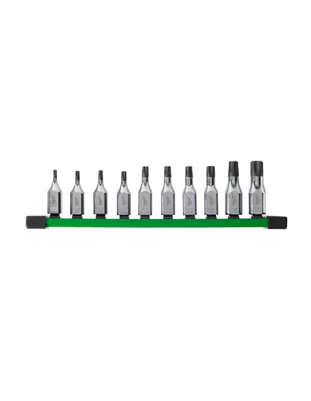 Set adaptoare Torx 3/8 inch - Milwaukee - 3/8 inch Drive Torx Bit Socket Set - 10 buc - cod 4932480564