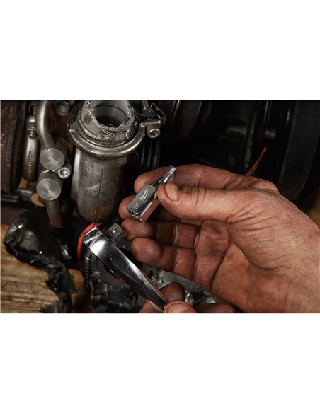 Set cap cheie tubulara cu bit Hex 3/8 inch, sistem metric - Milwaukee - 3/8 inch Drive Metric Hex Bit Socket Set - 1 1 buc - cod