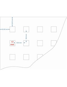 Tabla zincata perforata 500 mm x 500 mm x 1 mm 2