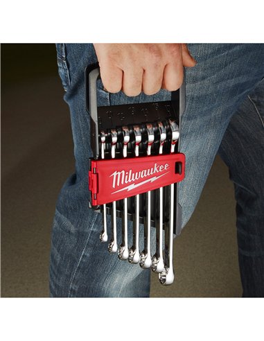 Seturi chei combinate MAX BITE - Milwaukee - 7 buc Maxbite Metric Comb. Spanner Set – 1 buc - cod 4932464257