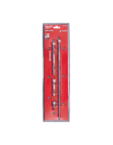 Set prelungitoare 1/4 inch - Milwaukee - 1/4 inch Drive Extension Set - 4 buc - cod 4932480637