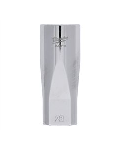 Cheie tubulara 1/2 inch cromata FOUR FLAT - Milwaukee - 1/2 Drive Socket Metric Deep - 23 mm - cod 4932480043