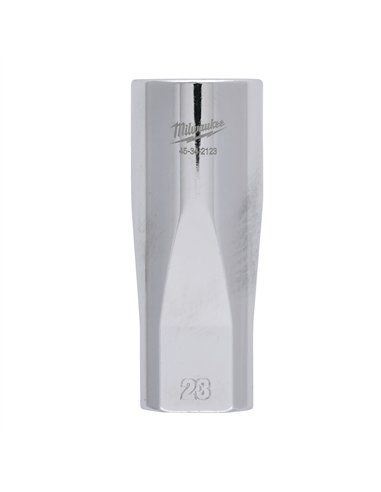 Cheie tubulara 1/2 inch cromata FOUR FLAT - Milwaukee - 1/2 Drive Socket Metric Deep - 23 mm - cod 4932480043