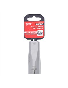 Cheie tubulara 1/2 inch cromata FOUR FLAT - Milwaukee - 1/2 Drive Socket Metric Deep - 23 mm - cod 4932480043 2