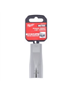 Cheie tubulara 1/2 inch cromata FOUR FLAT - Milwaukee - 1/2 Drive Socket Metric Deep - 24 mm - cod 4932480044 2