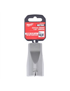 Cheie tubulara 1/2 inch cromata FOUR FLAT - Milwaukee - 1/2 Drive Socket Metric Deep - 32 mm - cod 4932480047 2