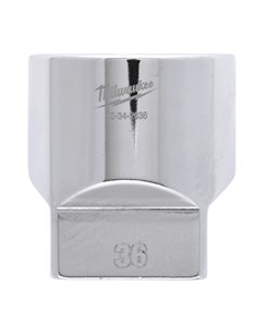 Cheie tubulara 1/2 inch cromata FOUR FLAT - Milwaukee - 1/2 Drive Socket Metric Standard - 36 mm - cod 4932480029