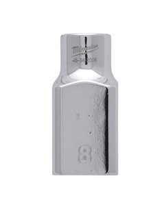 Cheie tubulara 1/2 inch cromata FOUR FLAT - Milwaukee - 1/2 Drive Socket Metric Standard - 8 mm - cod 4932480006