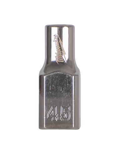 Cheie tubulara 1/4 inch cu FOUR FLAT - Milwaukee - 1/4 Drive Socket - Metric Standard - 4.5 mm - cod 4932479993