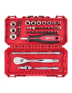 Set 1/4 inch antrenor cu clichet, surubelnita si chei tubulare - Milwaukee - cod 4932498381