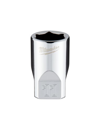 Cheie tubulara 1/4 inch cu FOUR FLAT - Milwaukee - 1/4 Drive Socket - Metric Standard - 11 mm - cod 4932478319