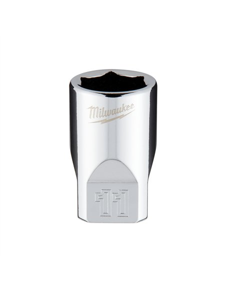 Cheie tubulara 1/4 inch cu FOUR FLAT - Milwaukee - 1/4 Drive Socket - Metric Standard - 11 mm - cod 4932478319