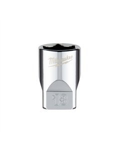 Cheie tubulara 1/4 inch cu FOUR FLAT - Milwaukee - 1/4 Drive Socket - Metric Standard - 13 mm - cod 4932478321