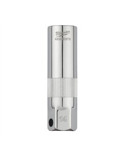 Chei tubulare 3/8 inch pentru bujii - Milwaukee - 3/8 inch Drive Spark Plug Socket - 14 mm - cod 4932480679