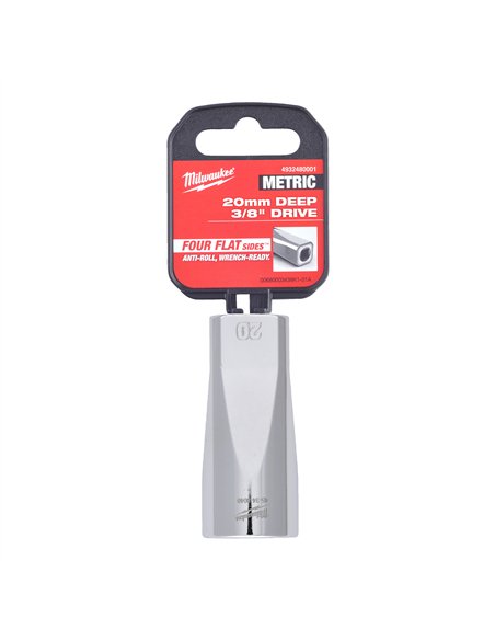 Cheie tubulara 3/8 inch - Milwaukee - 3/8 Drive Socket Metric Deep - 20 mm - cod 4932480001