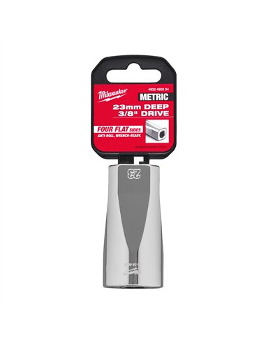 Cheie tubulara 3/8 inch - Milwaukee - 3/8 Drive Socket Metric Deep - 23 mm - cod 4932480004