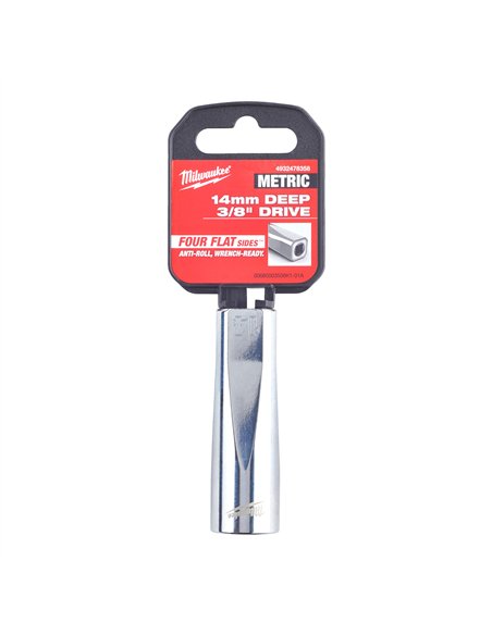 Cheie tubulara 3/8 inch - Milwaukee - 3/8 Drive Socket - Metric Deep - 14 mm - cod 4932478358