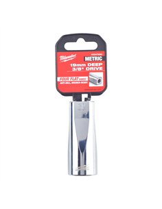 Cheie tubulara 3/8 inch - Milwaukee - 3/8 Drive Socket - Metric Deep - 19 mm - cod 4932478363 2