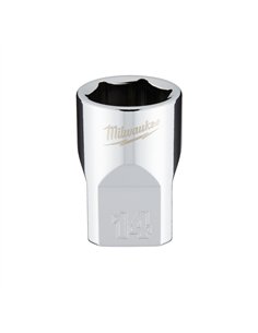 Cheie tubulara 3/8 inch - Milwaukee - 3/8 Drive Socket - Metric Standard - 14 mm - cod 4932478344