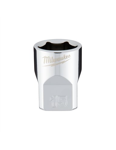 Cheie tubulara 3/8 inch - Milwaukee - 3/8 Drive Socket - Metric Standard - 15 mm - cod 4932478345