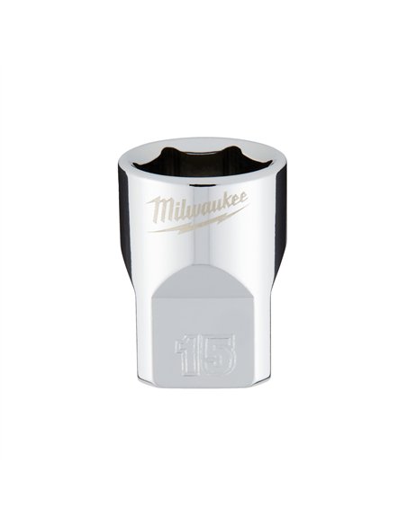 Cheie tubulara 3/8 inch - Milwaukee - 3/8 Drive Socket - Metric Standard - 15 mm - cod 4932478345