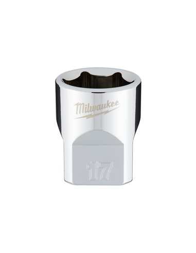 Cheie tubulara 3/8 inch - Milwaukee - 3/8 Drive Socket - Metric Standard - 17 mm - cod 4932478347