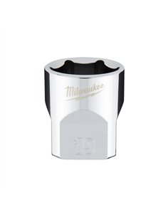 Cheie tubulara 3/8 inch - Milwaukee - 3/8 Drive Socket - Metric Standard - 19 mm - cod 4932478349