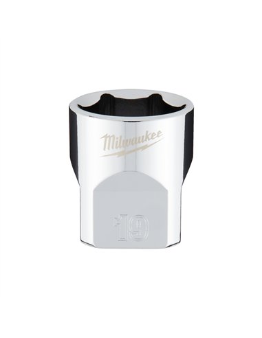 Cheie tubulara 3/8 inch - Milwaukee - 3/8 Drive Socket - Metric Standard - 19 mm - cod 4932478349