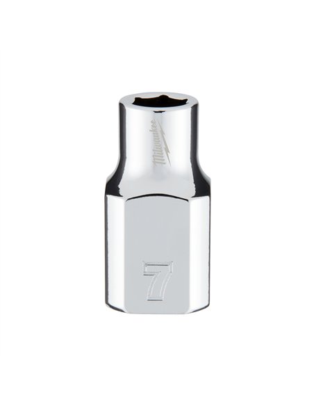 Cheie tubulara 3/8 inch - Milwaukee - 3/8 Drive Socket - Metric Standard - 7 mm - cod 4932478337