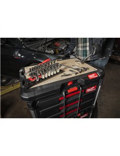 Seturi chei tubulare cromate 3/8 inch - Milwaukee - 3/8 inch Drive SAE Deep Chrome Socket Set - 10 buc - cod 4932492510 2