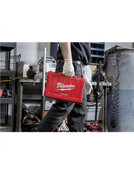 Antrenor cu clichet si chei tubulare - seturi - Milwaukee - 3/8 Drive 3 2 buc Ratchet + Socket Set Metric - cod 4932464945