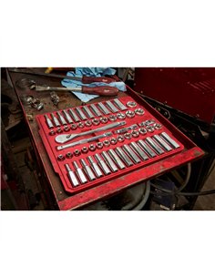 Antrenor cu clichet si chei tubulare - seturi - Milwaukee - 3/8 Drive 5 6 buc Ratchet + Socket Set SAE + Metric - cod 4932464946 2