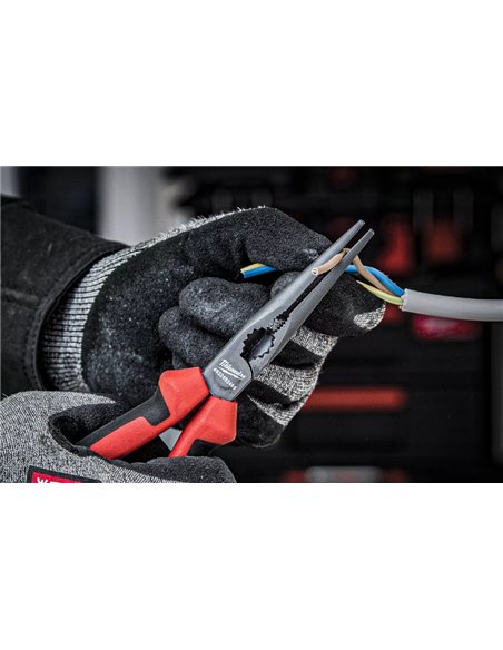 Cleste cu varf lung unghi de 45°, 205 mm – Milwaukee cod 4932492466