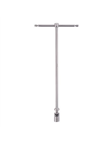 Cheie cu maner T si cap pivotant Hex - Milwaukee - T-bar handle with swivel socket Hex 17mm - cod 4932492686