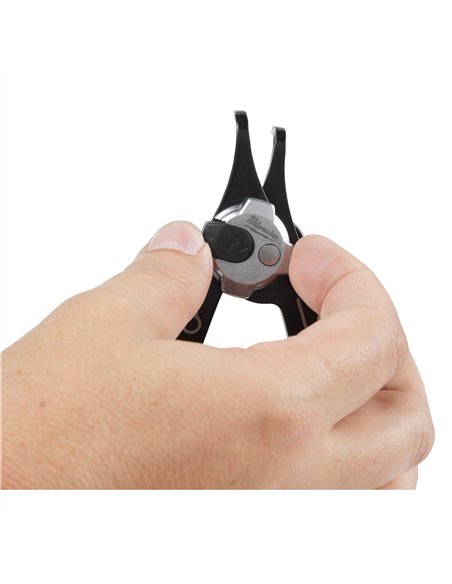 Clesti pentru inele de siguranta - Milwaukee - Small Circlip Plier - 90° - cod 4932492489