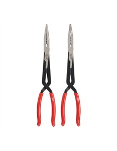 Cleste cu nas lung - Milwaukee - Long Reach Pliers 2 buc Set - cod 4932492499