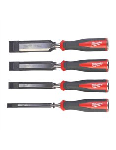 Dalta cu margine tesita - Milwaukee - Beveled Edge Chisels Set 4 buc - cod 4932479897