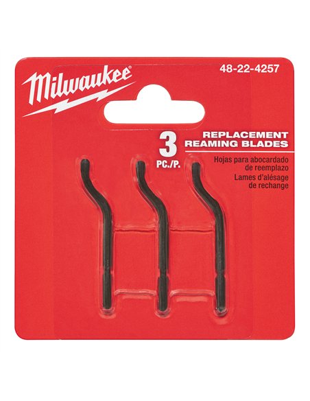 Debavurator manual - Milwaukee - Reaming Blades - 3 buc - cod 48224257