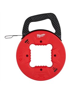 Dispozitiv tragator cabluri electrice - Milwaukee - Steel Fish Tape 15m - cod 4932472121