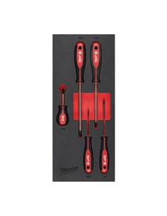 Seturi insertie spuma surubelnite Tri-Lobe - Milwaukee - Screwdriver PH Set Foam Insert - 5 buc - cod 4932492393