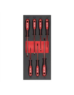 Seturi insertie spuma surubelnite Tri-Lobe - Milwaukee - Screwdriver SL & PH Set Foam Insert - 7 buc - cod 4932492394