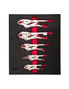 Set insertie spuma clesti TORQUE LOCK - Milwaukee - 5 buc Locking Plier Foam Insert Set - cod 4932493634