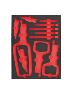 Insertie spuma goala pentru dulapul metalic - Milwaukee - Empty 1 1 buc Grip Pliers Set Foam Insert - cod 4932493680