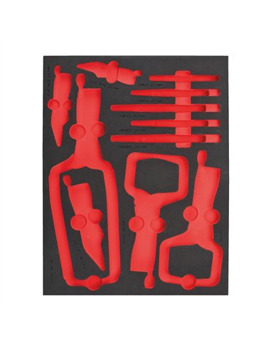 Insertie spuma goala pentru dulapul metalic - Milwaukee - Empty 1 1 buc Grip Pliers Set Foam Insert - cod 4932493680