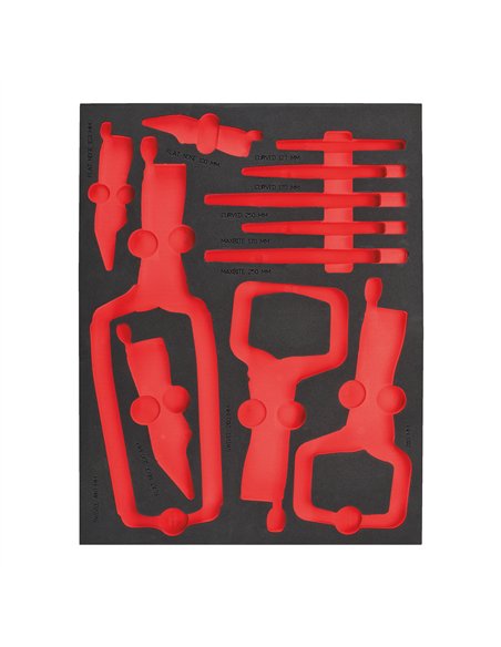 Insertie spuma goala pentru dulapul metalic - Milwaukee - Empty 1 1 buc Grip Pliers Set Foam Insert - cod 4932493680