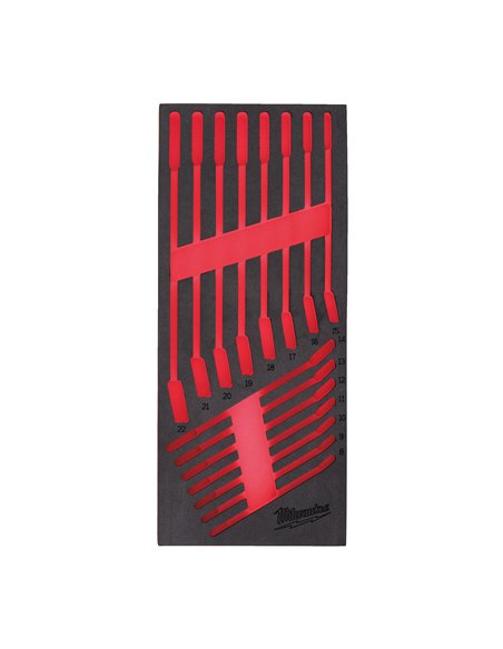 Insertie spuma goala pentru dulapul metalic - Milwaukee - Empty 1 5 buc Maxbite Combination Spanner Set Foam Insert - cod 493249