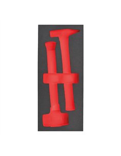 Insertie spuma goala pentru dulapul metalic - Milwaukee - Empty 2 buc Engineer & Dead blow hammer Foam set - cod 4932493682