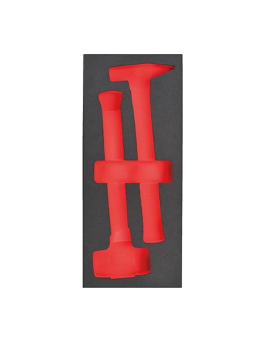 Insertie spuma goala pentru dulapul metalic - Milwaukee - Empty 2 buc Engineer & Dead blow hammer Foam set - cod 4932493682