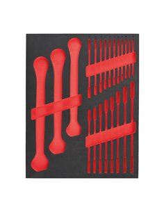 Insertie spuma goala pentru dulapul metalic - Milwaukee - Empty 2 2 buc MAXBITE Ratcheting Combination Spanner Foam Set - cod 49